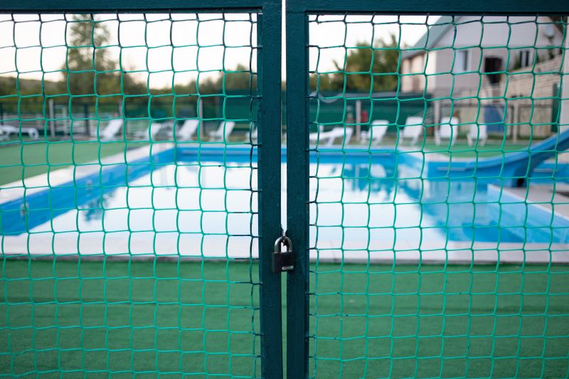 Mesh Pool Fence with Gate